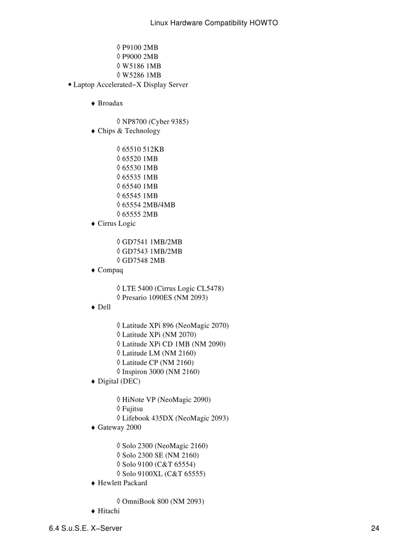 image for page Linux Hardware Compatibility HOWTO