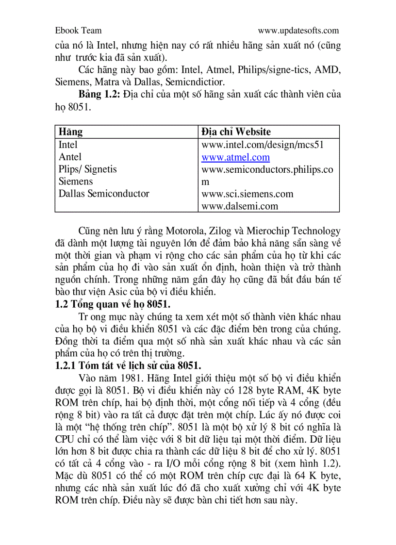 image for page Tìm hiểu về vi xử lí 8051