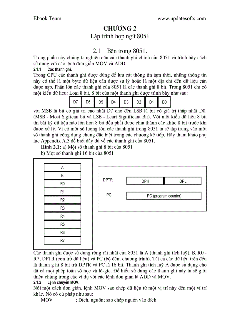 image for page Tìm hiểu về vi xử lí 8051
