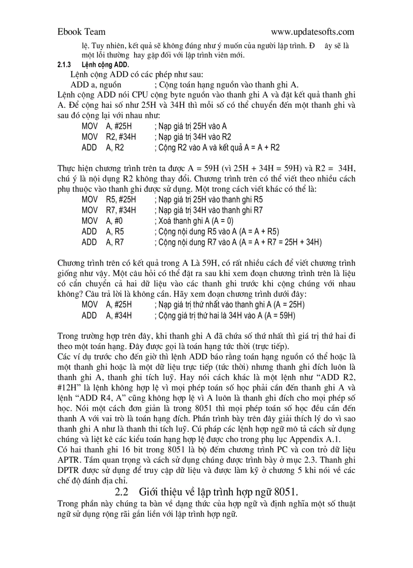 image for page Tìm hiểu về vi xử lí 8051