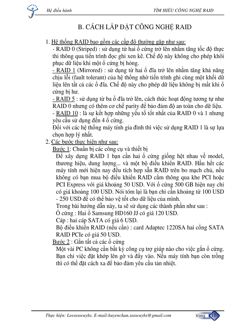 image for page Tìm hiểu cấu hình công nghệ Raid Redundant Array of Independent Disks