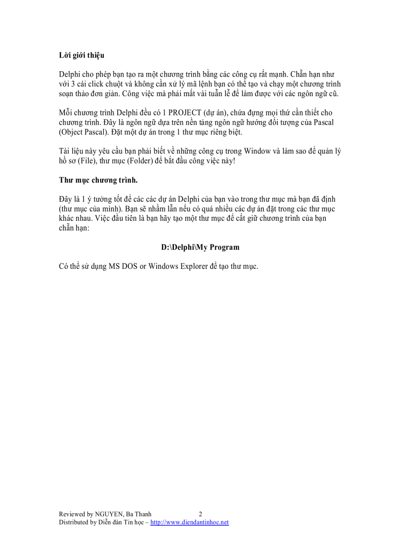 image for page Hướng dẫn lập trình Delphi