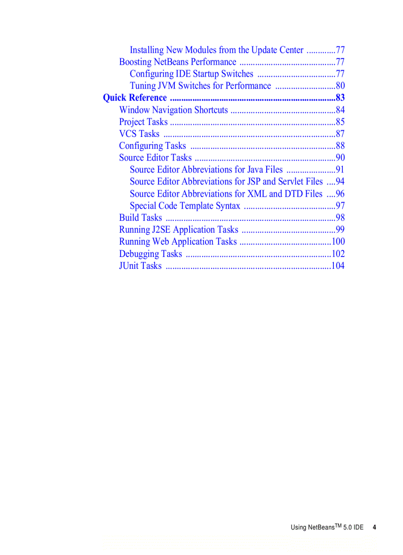image for page Using Netbeans 5 0