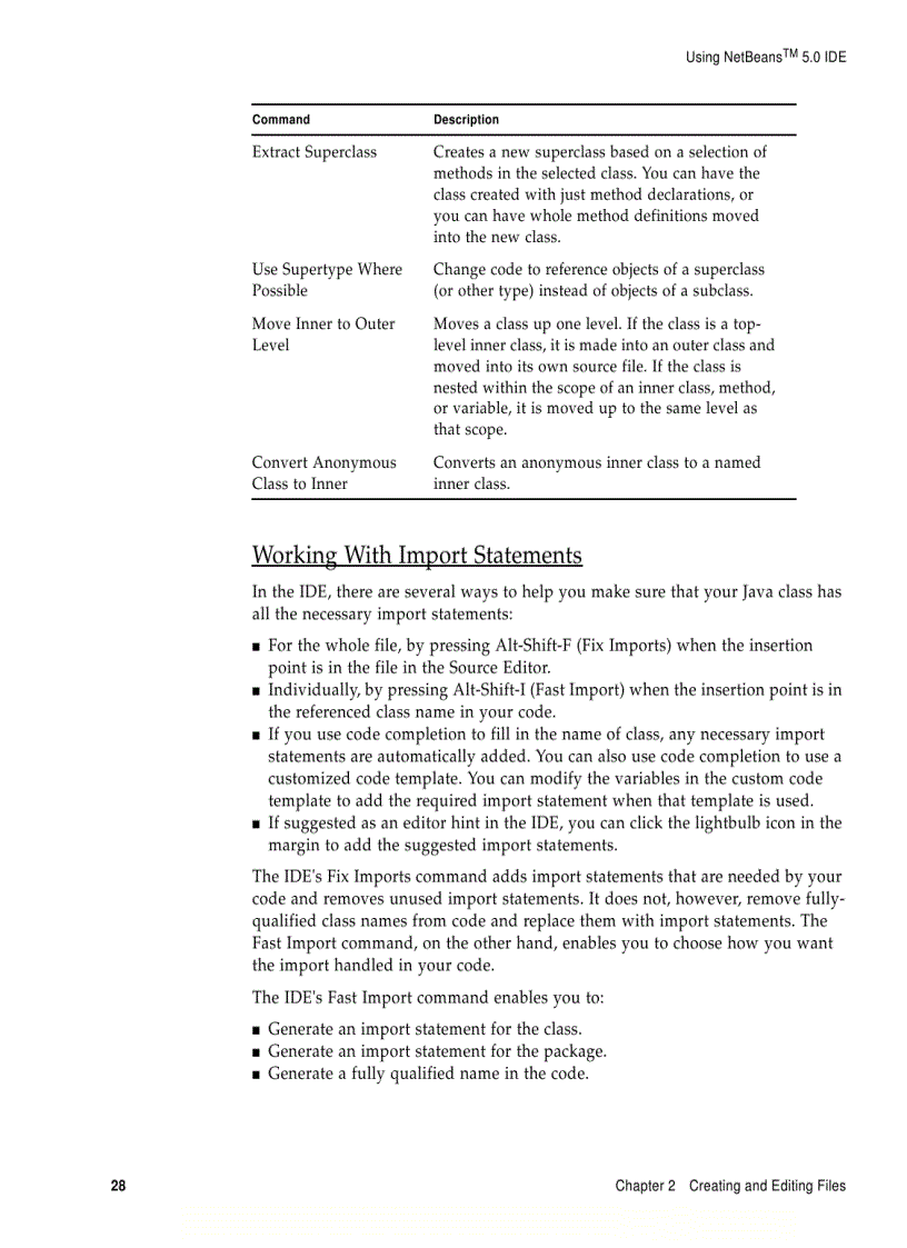 image for page Using Netbeans 5 0