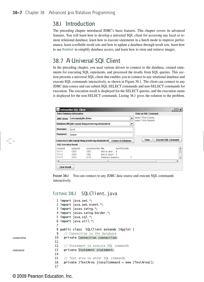 image for page Advanced Java database programming