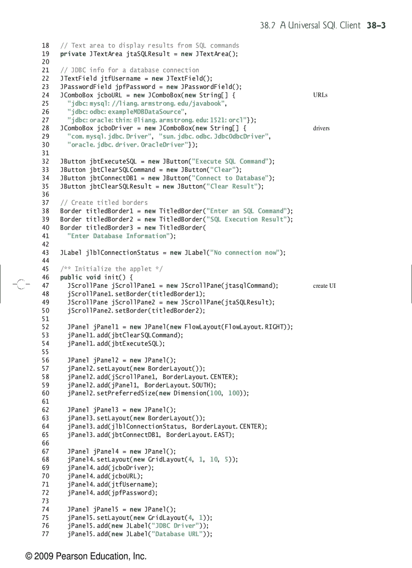 image for page Advanced Java database programming
