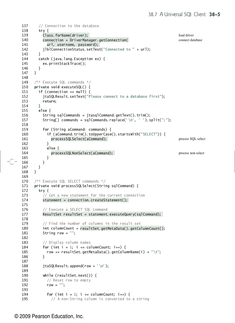 image for page Advanced Java database programming