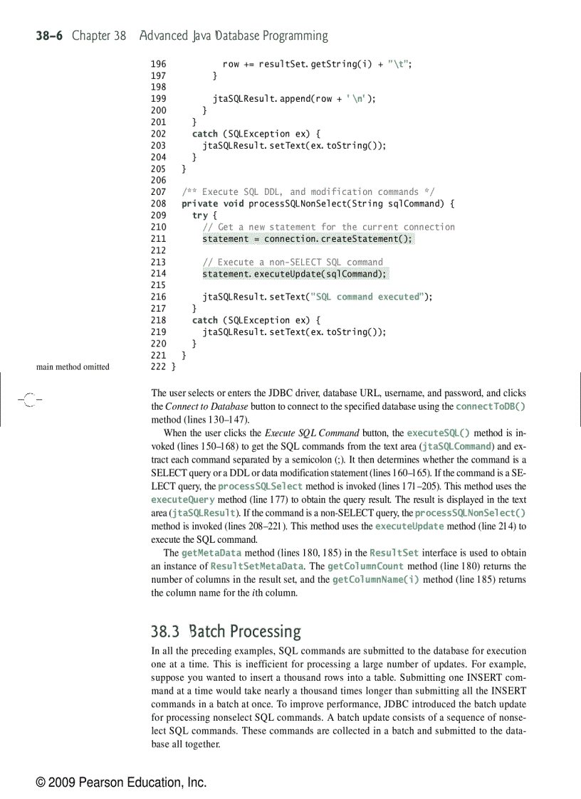 image for page Advanced Java database programming