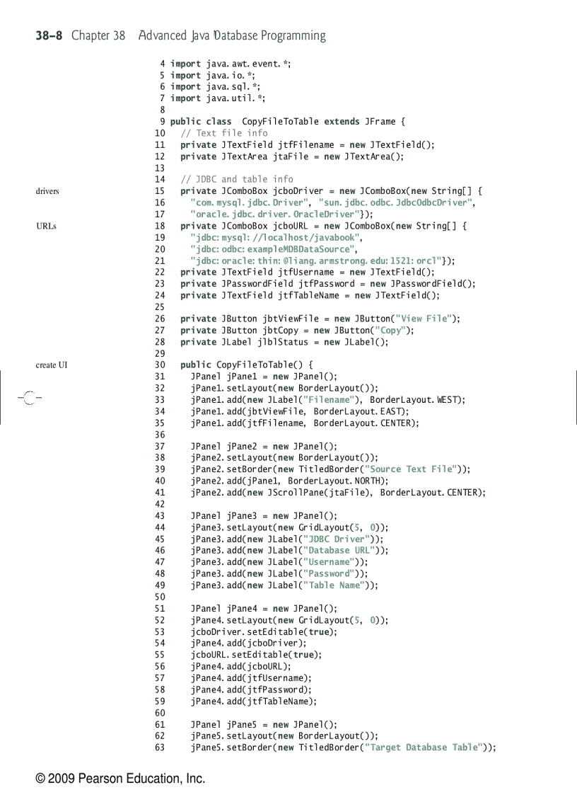 image for page Advanced Java database programming