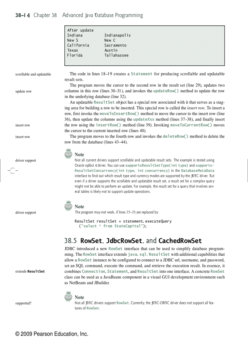 image for page Advanced Java database programming