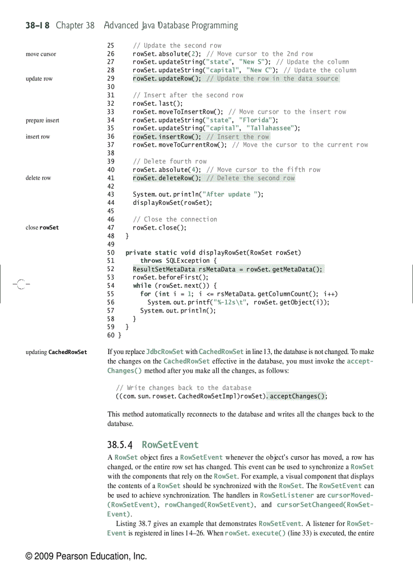 image for page Advanced Java database programming