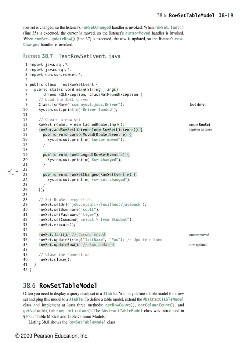 image for page Advanced Java database programming