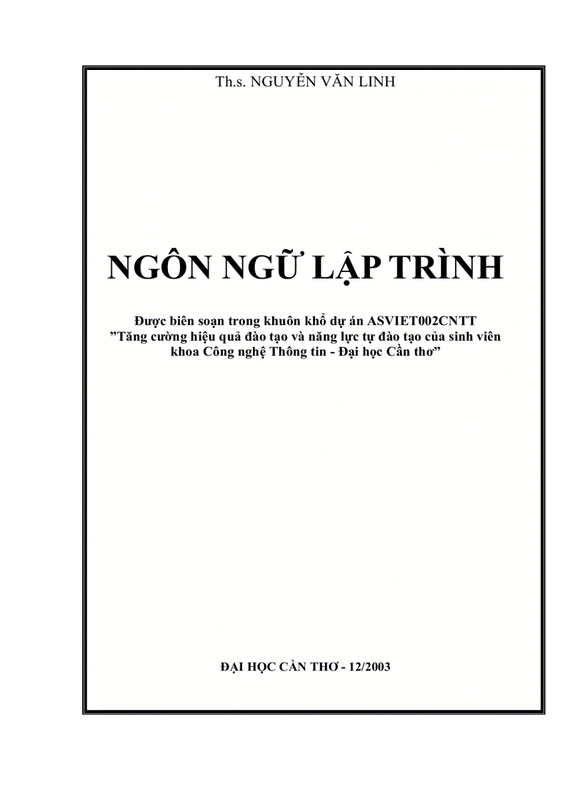 image for page Ngôn ngữ lập trình