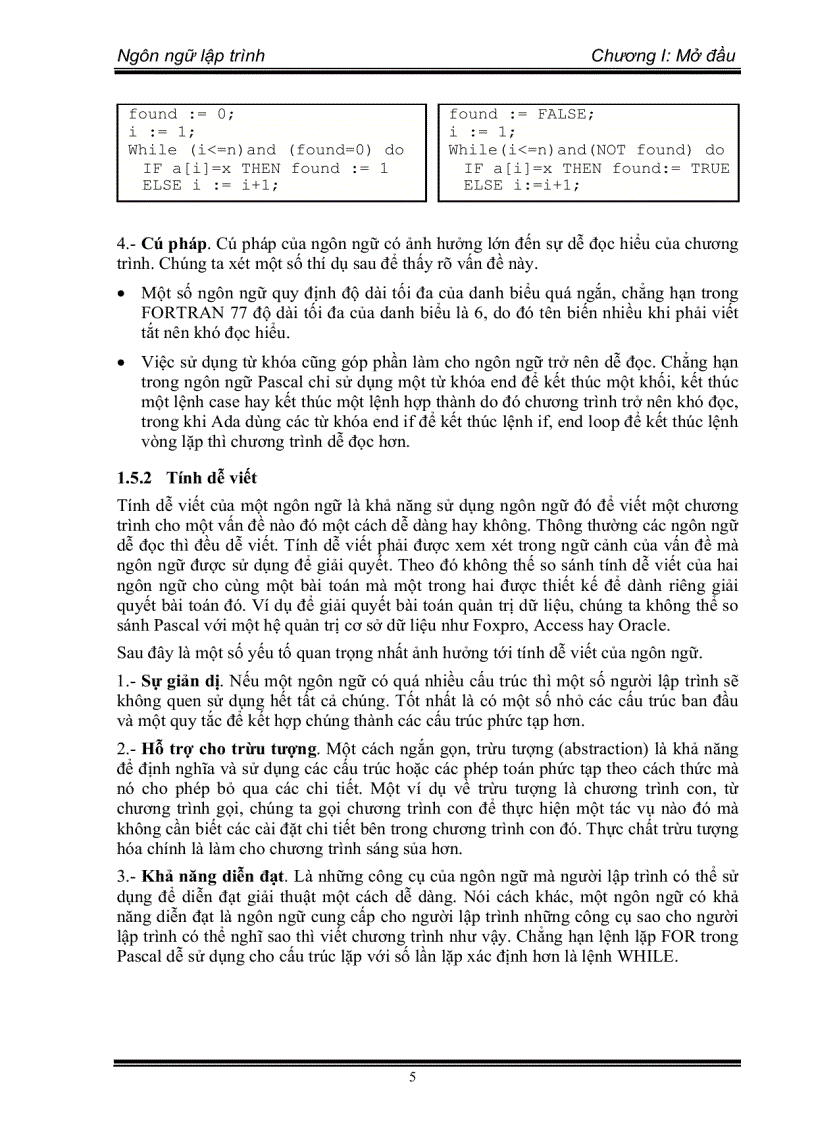 image for page Ngôn ngữ lập trình