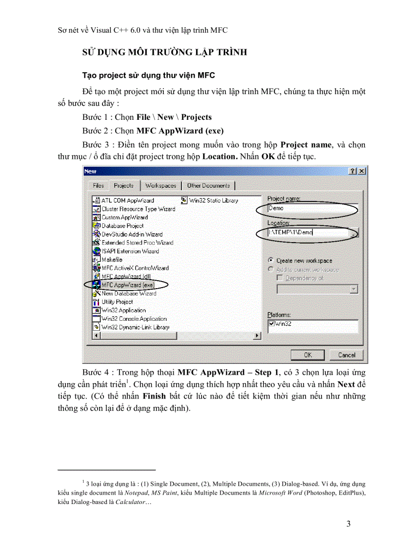 image for page Sơ nét về visual C 6 0 và thư viện MFC