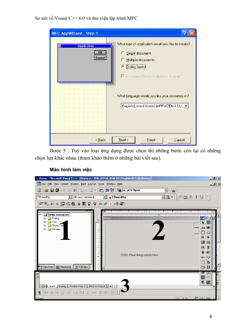 image for page Sơ nét về visual C 6 0 và thư viện MFC
