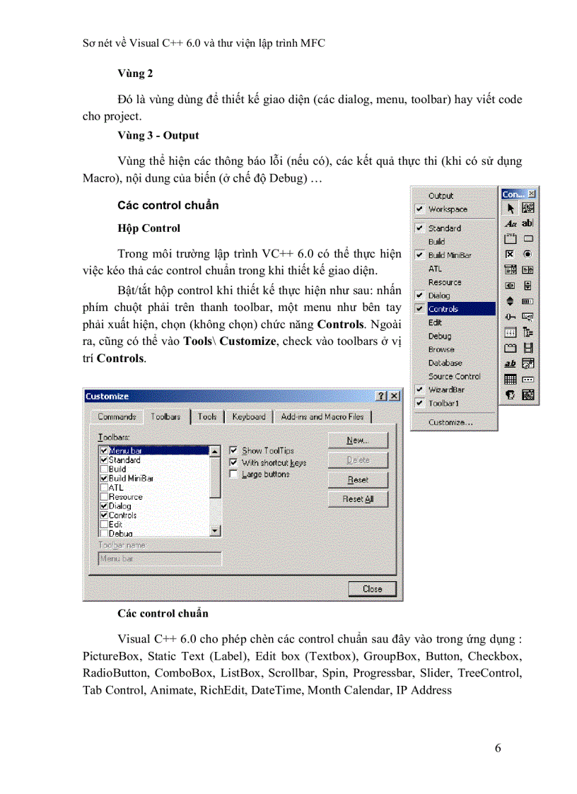 image for page Sơ nét về visual C 6 0 và thư viện MFC