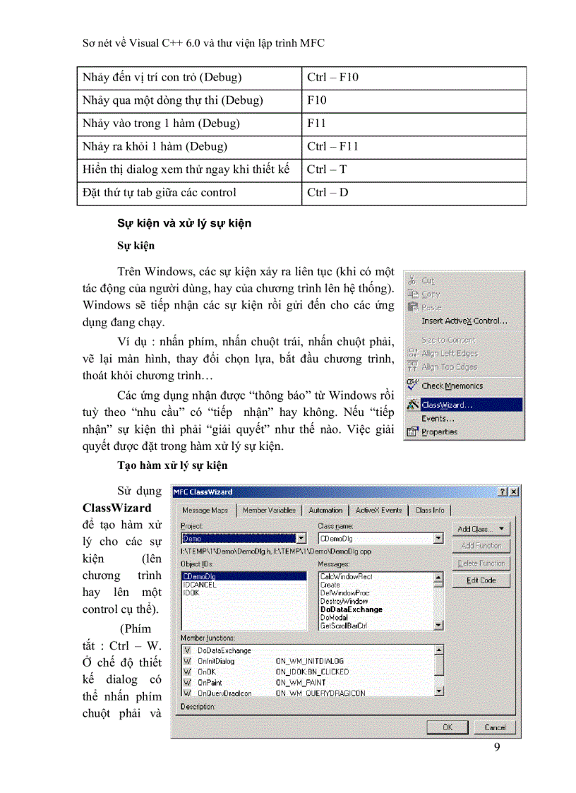 image for page Sơ nét về visual C 6 0 và thư viện MFC