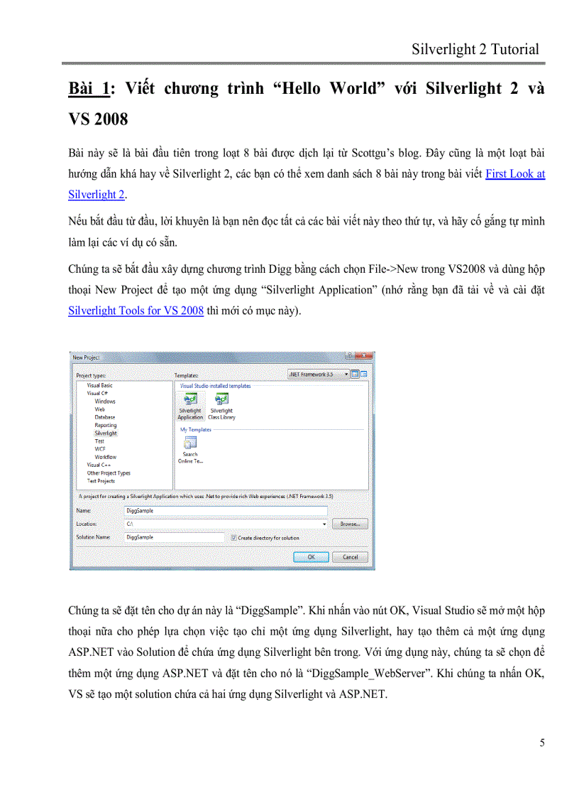 image for page Silverlight 2 tutorial