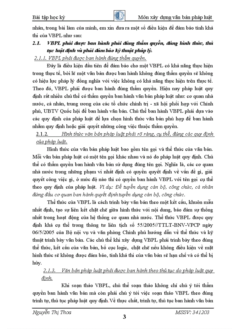 image for page Các điều kiện đảm bảo tính khả thi của văn bản pháp luật