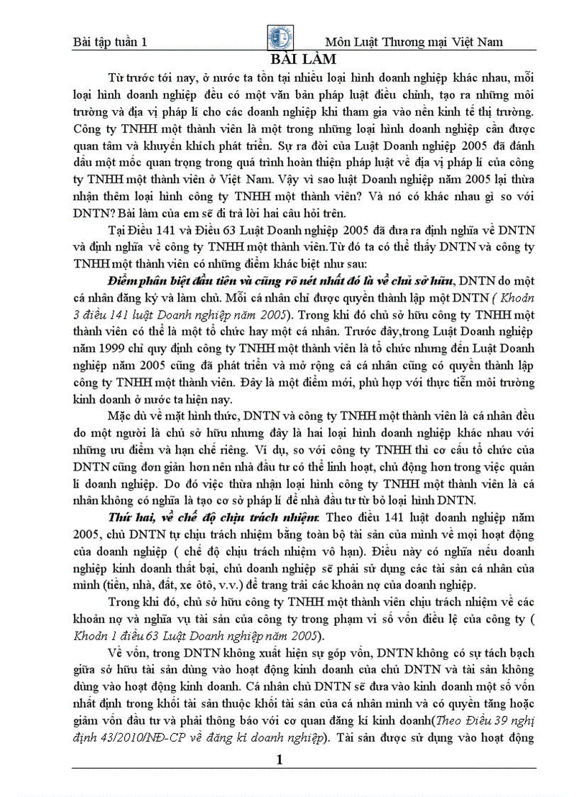 image for page Phân biệt bản chất pháp lí của công ty trách nhiệm hữu hạn 1 thành viên và doanh nghiệp tư nhân