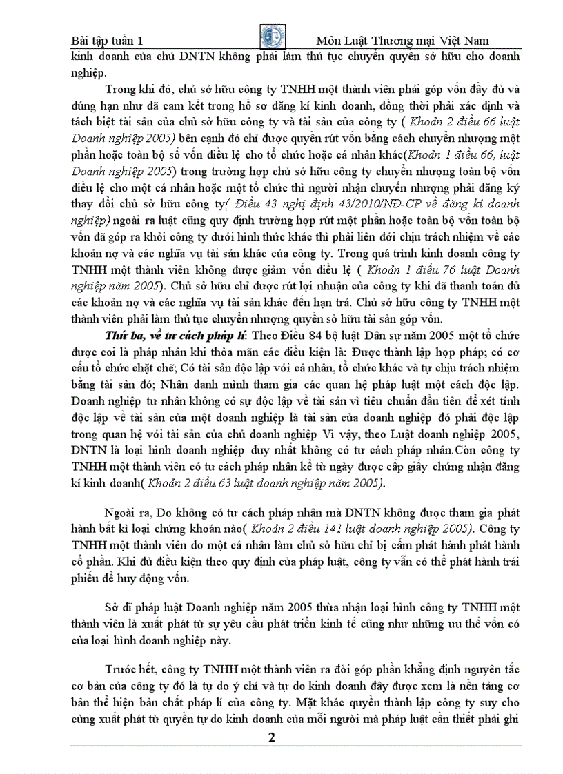 image for page Phân biệt bản chất pháp lí của công ty trách nhiệm hữu hạn 1 thành viên và doanh nghiệp tư nhân