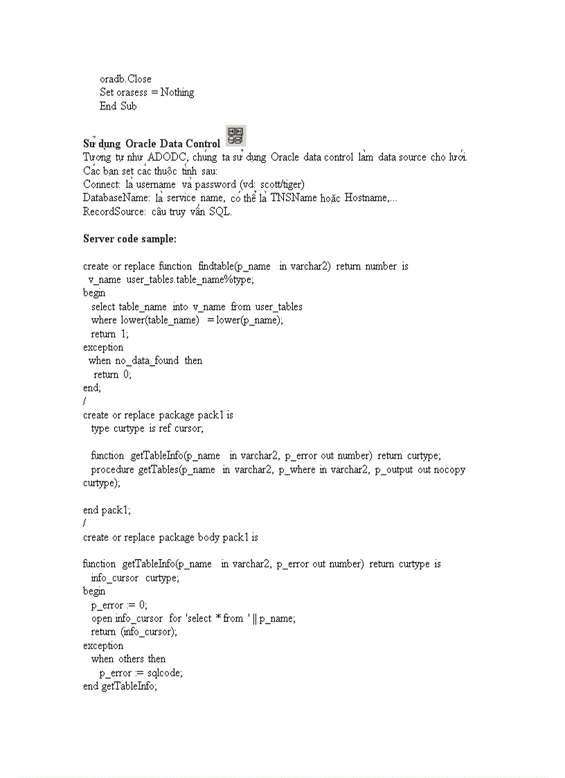 image for page Lập trình VB với Oracle Database
