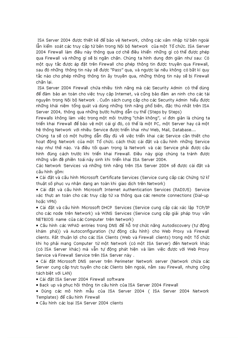 image for page Cài đặt và cấu hình ISA Server Firewall 2004 chapter 1