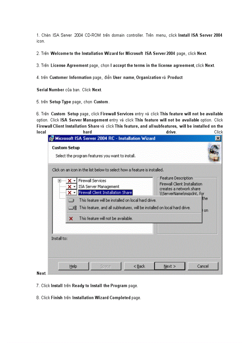 image for page Configuring ISA Server 2004 SecureNAT Firewall và Web Proxy Clients
