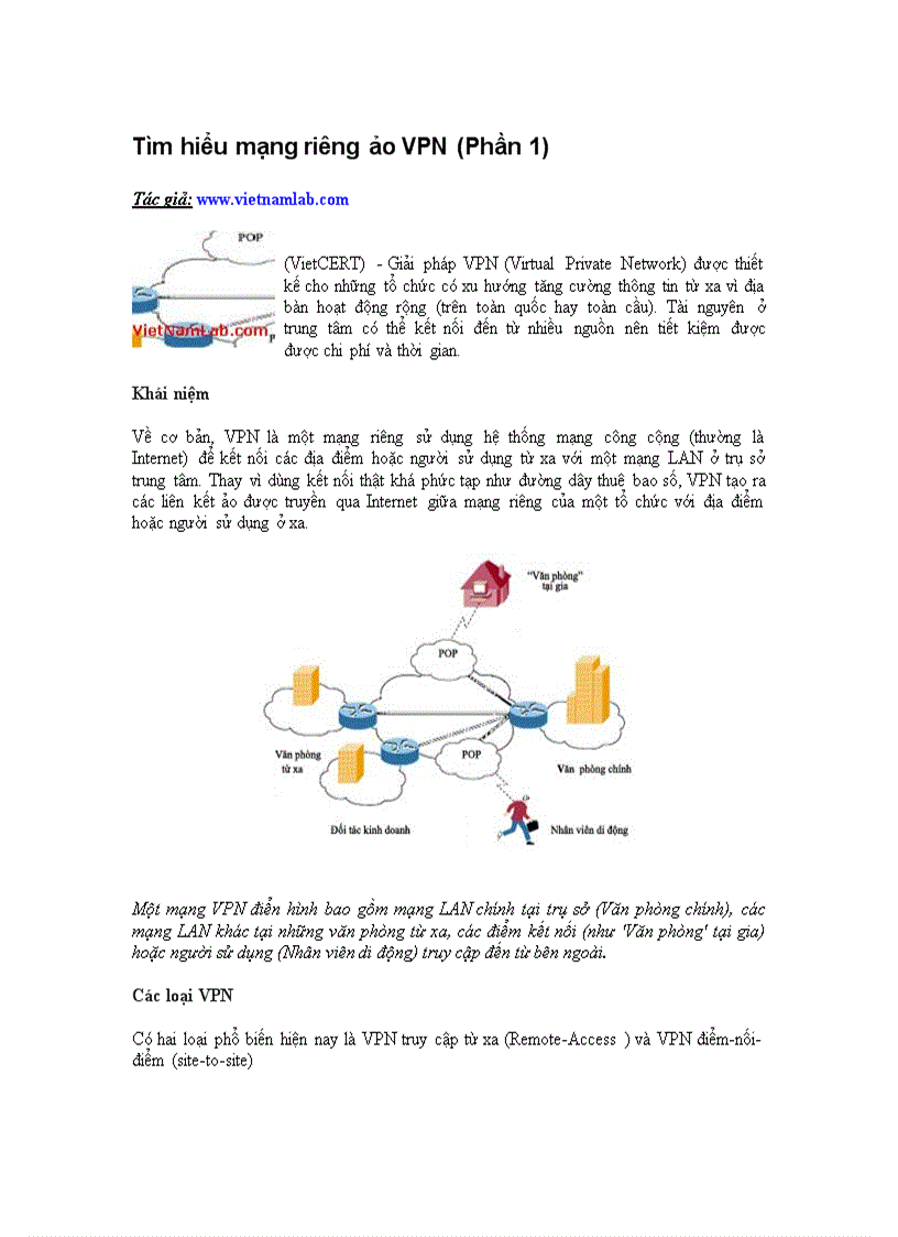 image for page Giải pháp VPN Virtual Private Network được thiết kế cho những tổ chức có xu hướng tăng cường thông tin từ xa