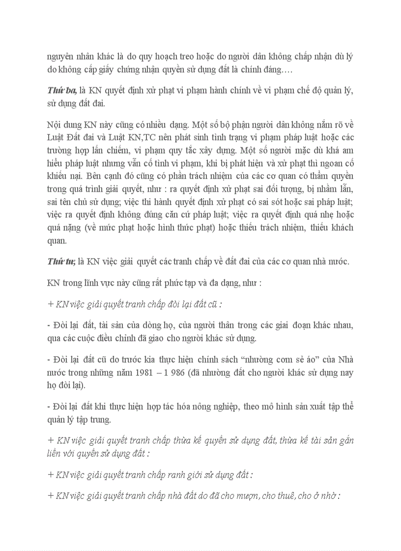 image for page Thực trạng khiếu nại tố cáo về đất đai ở nước ta