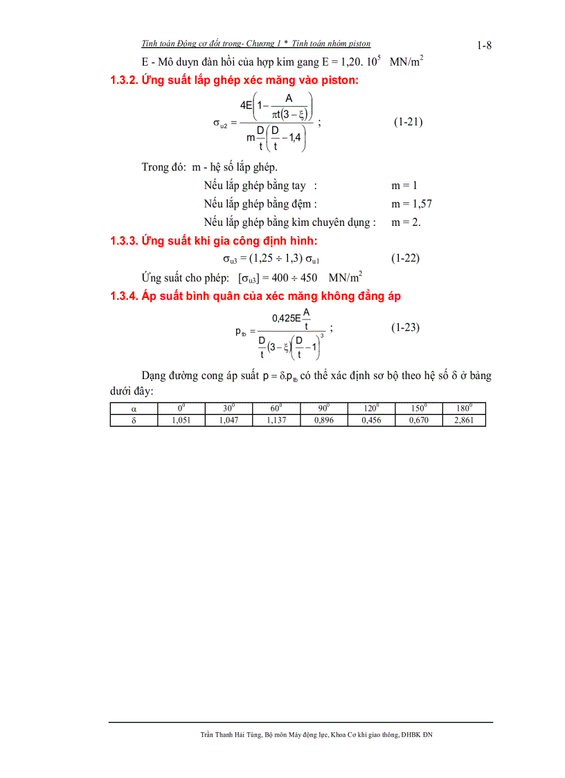 image for page Giáo trình tính toán động cơ đốt trong