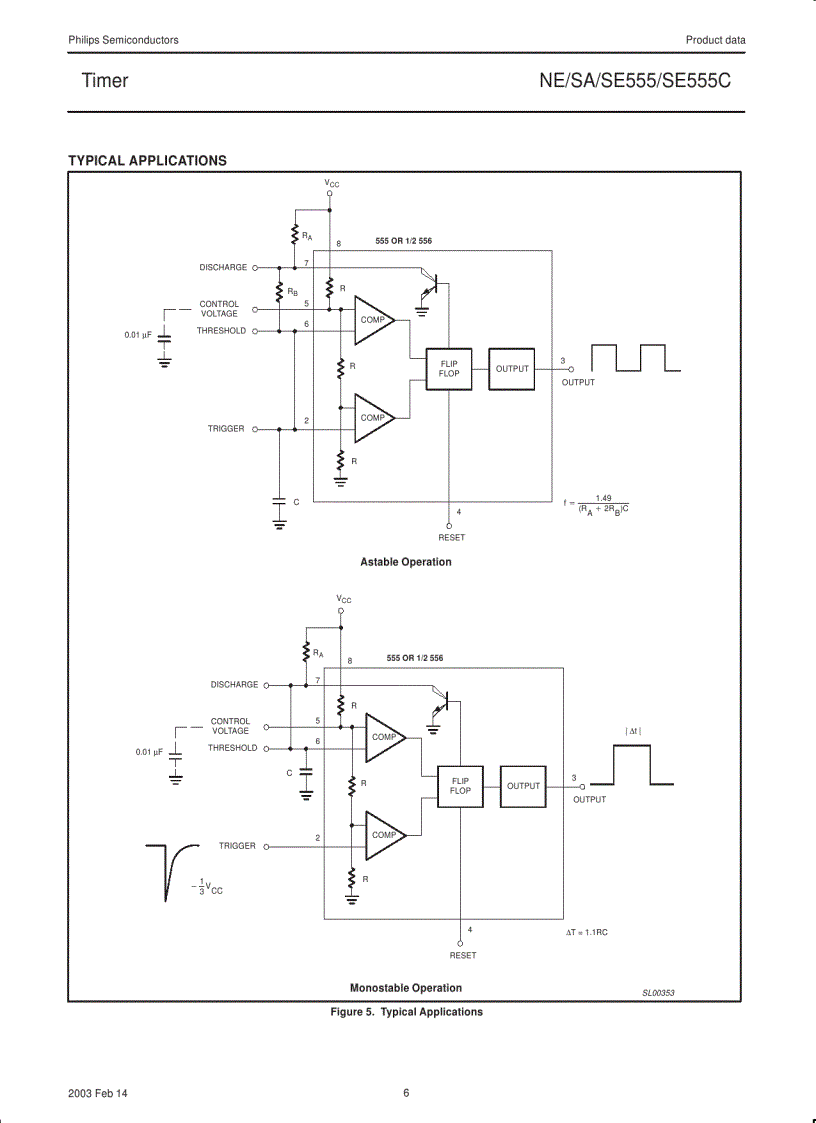 image for page NA SA SE555 SE555C Timer Datasheet