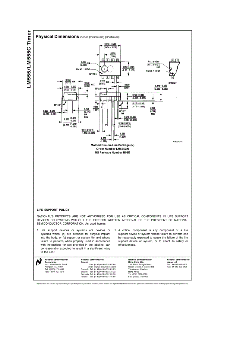image for page LM555 LM555C Timer Datasheet
