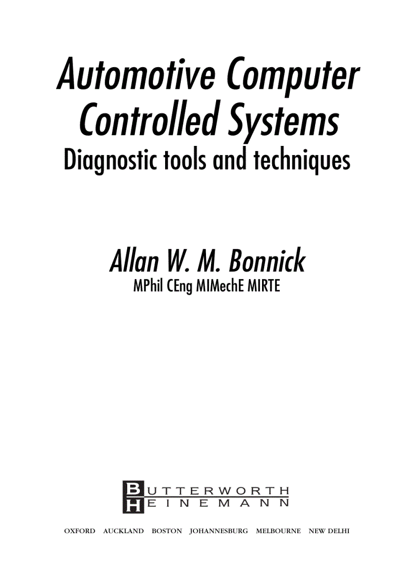 image for page Automotive Computer Controlled Systems 265 trang