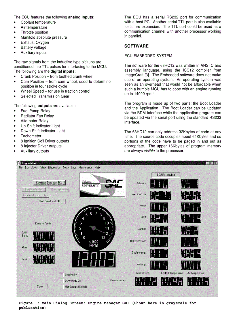 image for page ECU Development for a Formula SAE Engine Mario Farrugia Michael Farrugia and Brian Sangeorzan