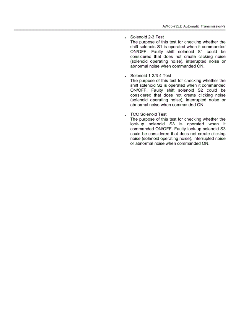 image for page Tài liệu kỹ thuật ISUZU hộp số tự động AW03 72LE