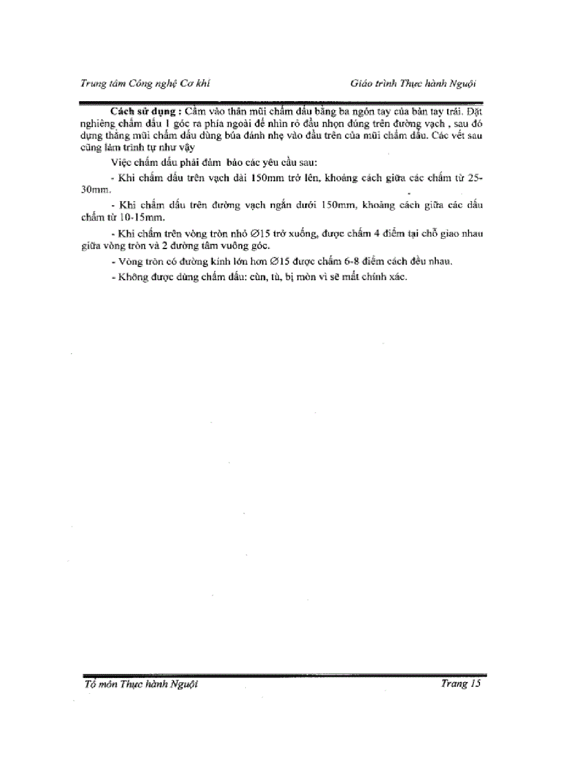 image for page Giáo trình thực hành nguội Cơ bản và nâng cao