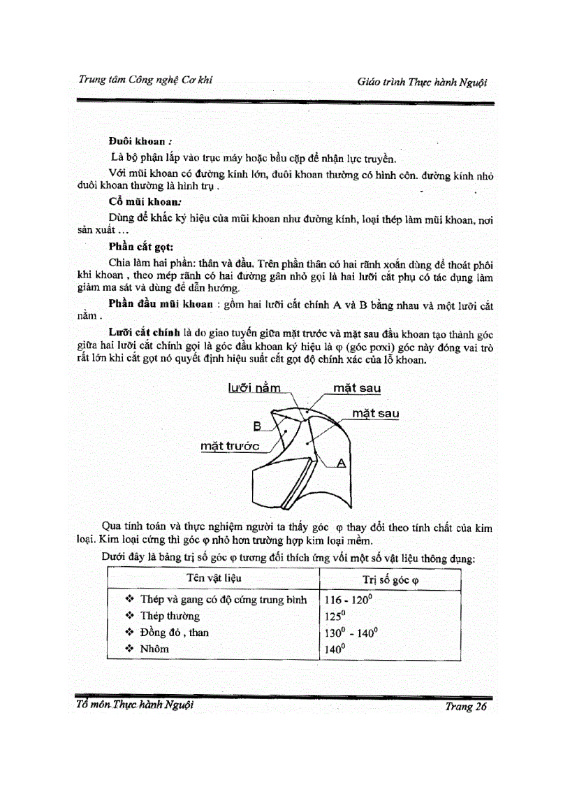 image for page Giáo trình thực hành nguội Cơ bản và nâng cao