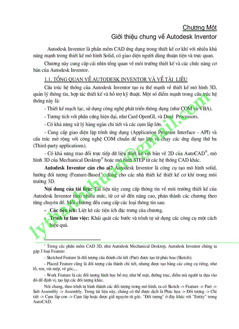 image for page Giới thiệu chung về Autodesk Inventor