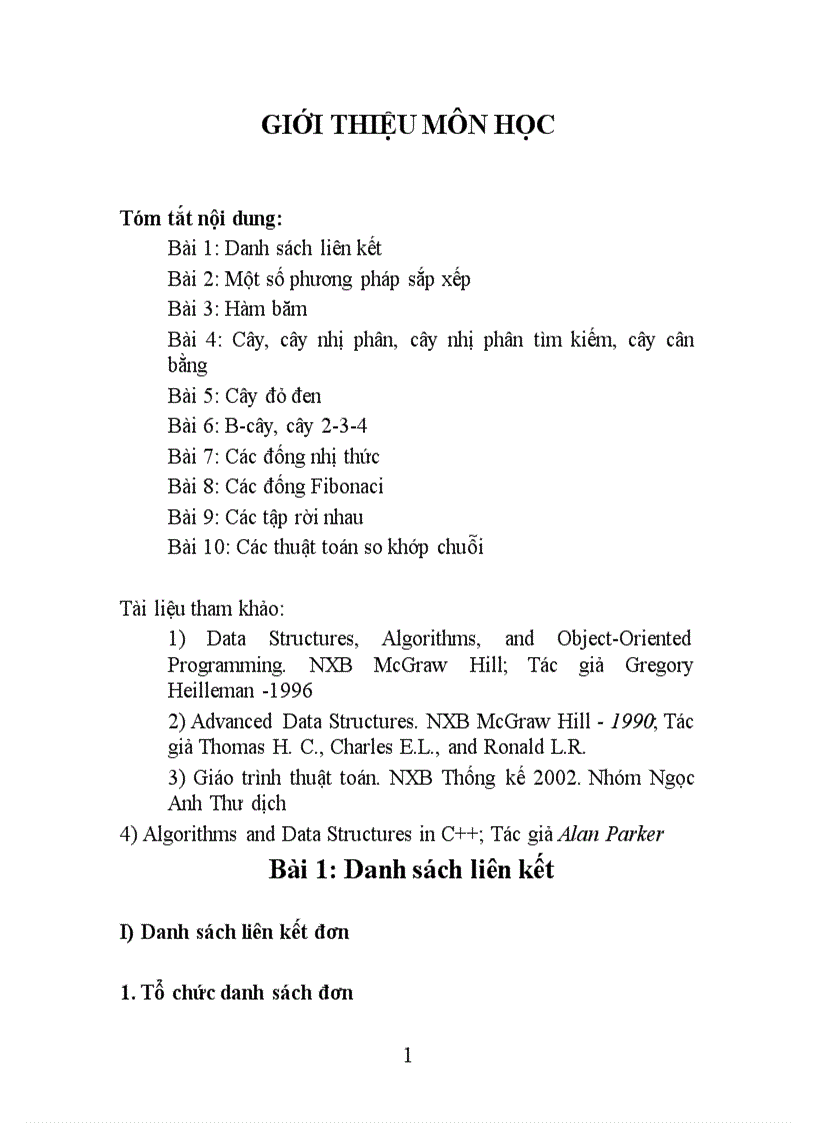 image for page Cấu trúc dữ liệu nâng cao I và II Bài 1