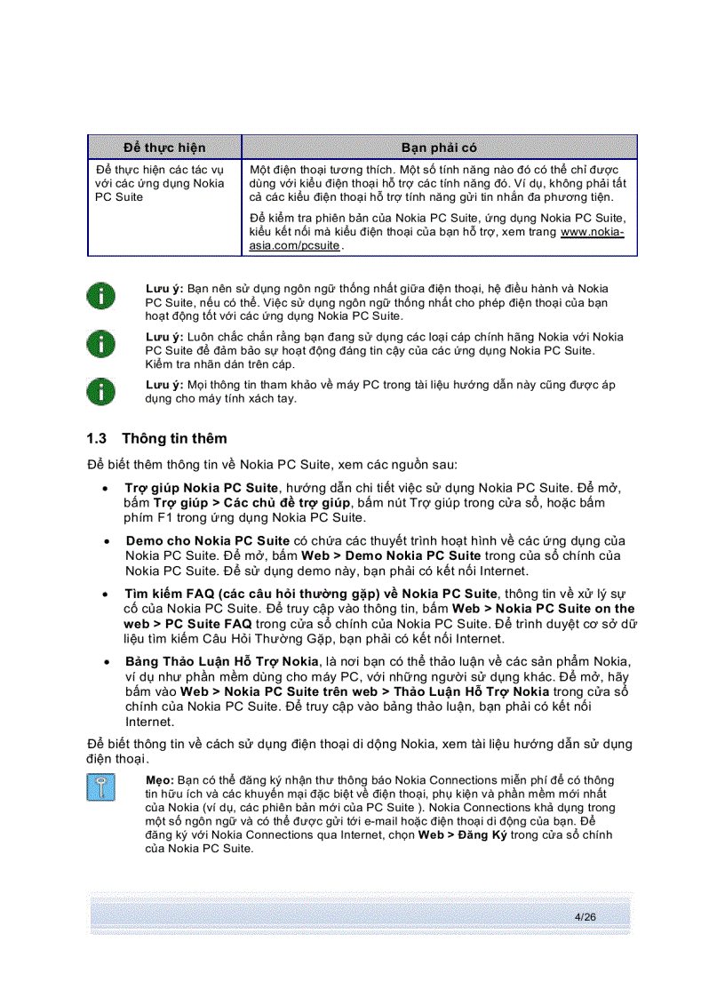 image for page Hướng dẫn sử dụng NOKIA PC SUITE 7 1