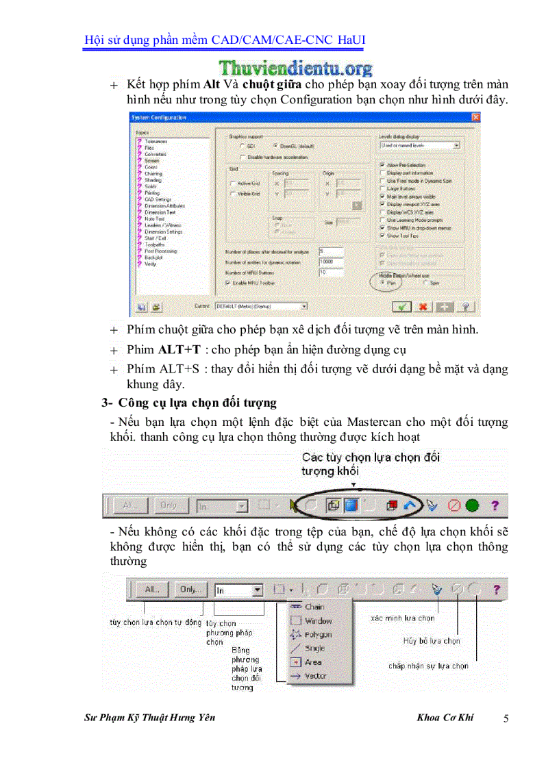 image for page Giáo trình MasterCAM X3 SPKT Hưng Yên