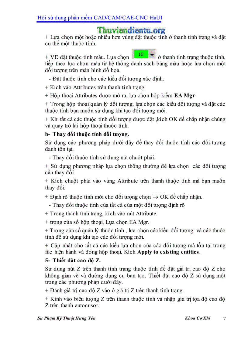 image for page Giáo trình MasterCAM X3 SPKT Hưng Yên