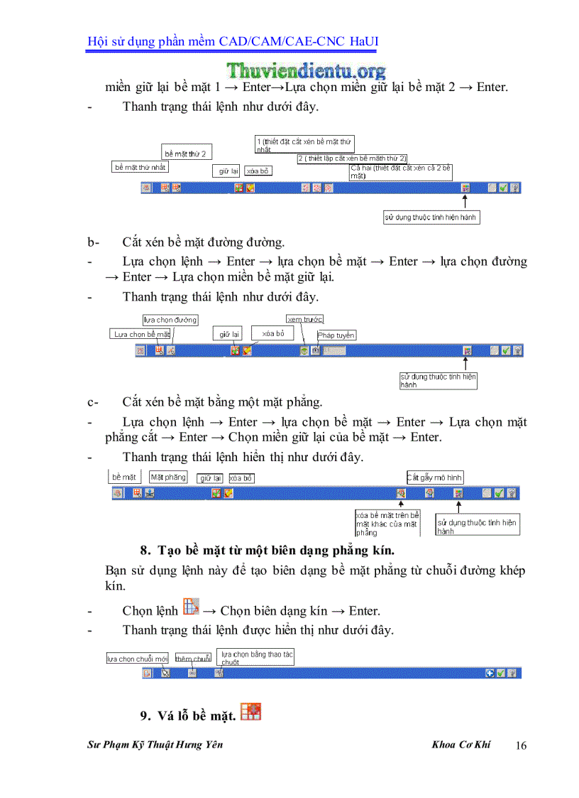 image for page Giáo trình MasterCAM X3 SPKT Hưng Yên