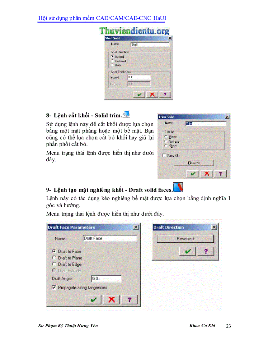 image for page Giáo trình MasterCAM X3 SPKT Hưng Yên