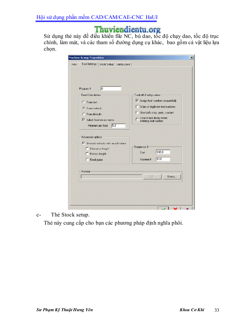 image for page Giáo trình MasterCAM X3 SPKT Hưng Yên