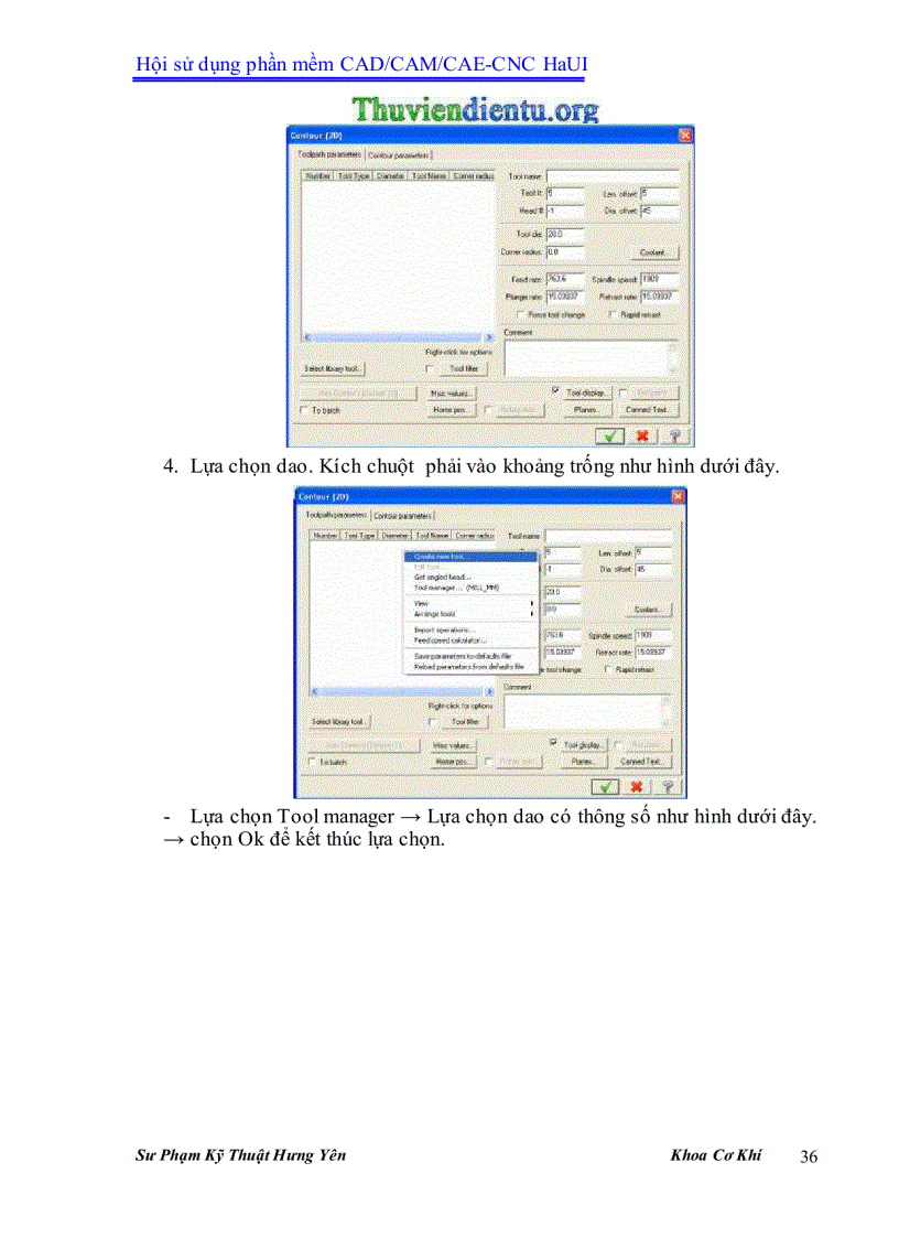 image for page Giáo trình MasterCAM X3 SPKT Hưng Yên