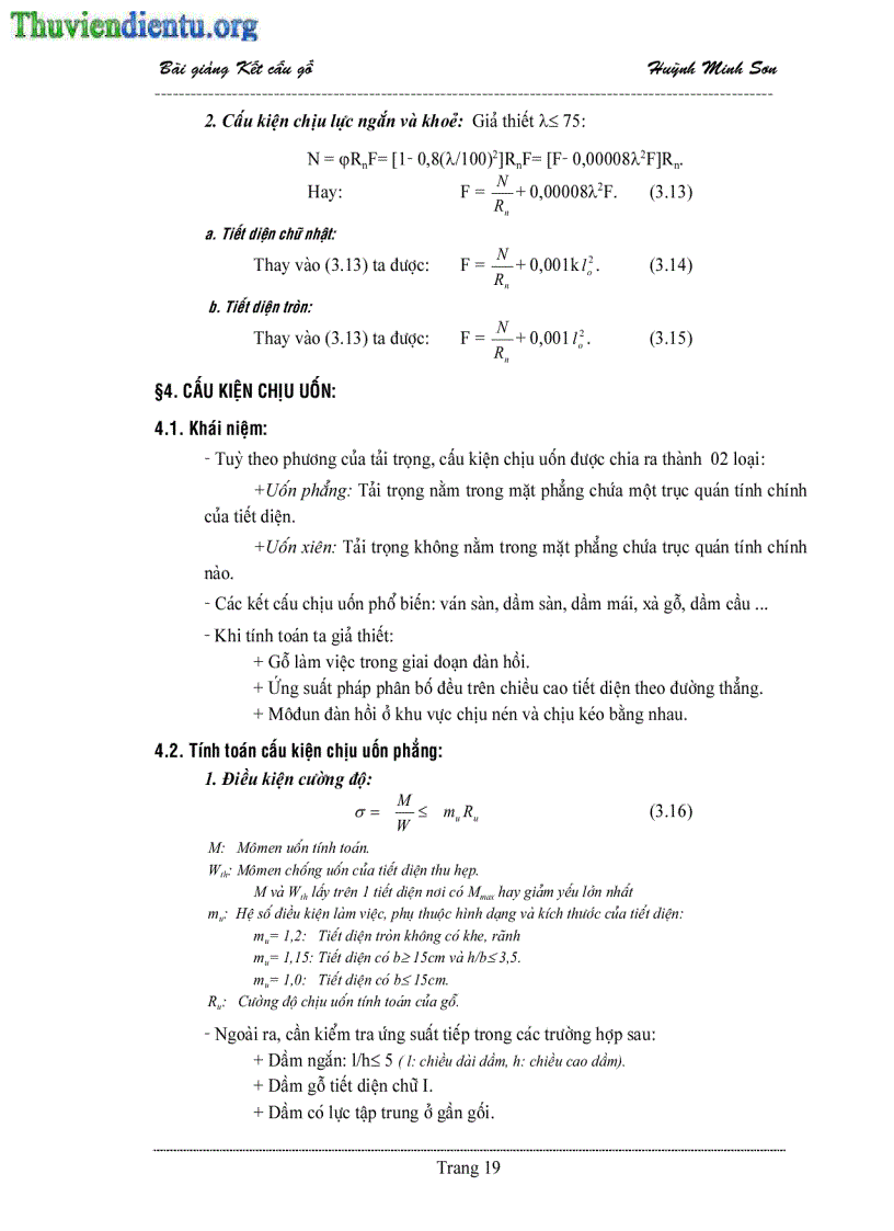 image for page Bài giảng kết cấu gỗ Huỳnh Minh Sơn