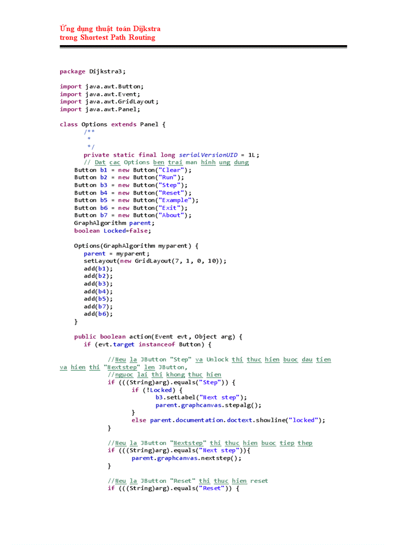image for page Java Ứng dụng thuật toán Dijkstra trong Shortest Path Routing để tìm đường đi ngắn nhất